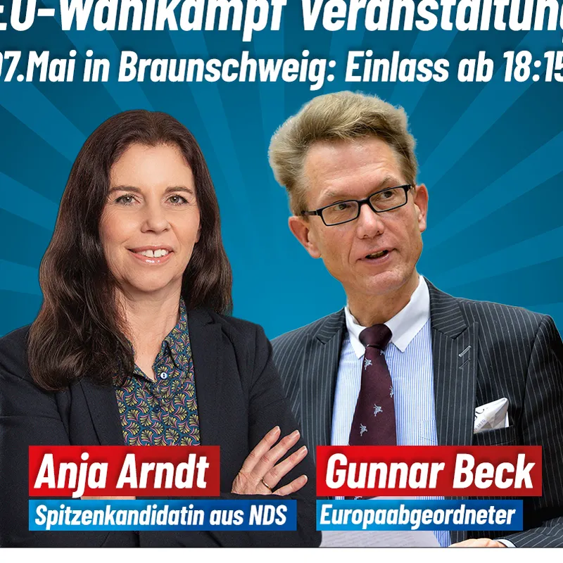 EU Veranstaltung Spitzenkandidatin Anja Arndt aus Niedersachsen