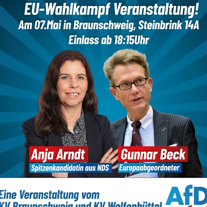 EU Veranstaltung KV BS KV WF Anja Arndt Gunnar Beck